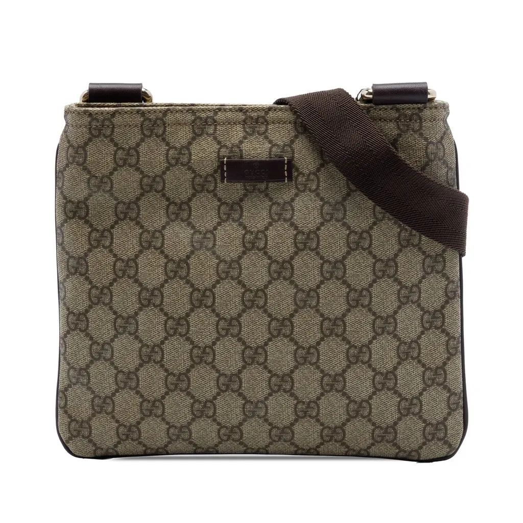 Gucci GG Supreme Crossbody Beige Very good - Front View