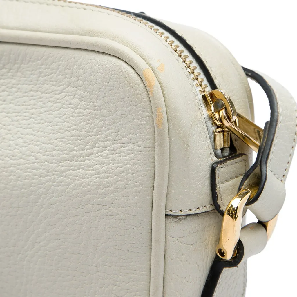 Gucci Mini Calfskin Web Ophidia Crossbody White Leather Very good - Box View