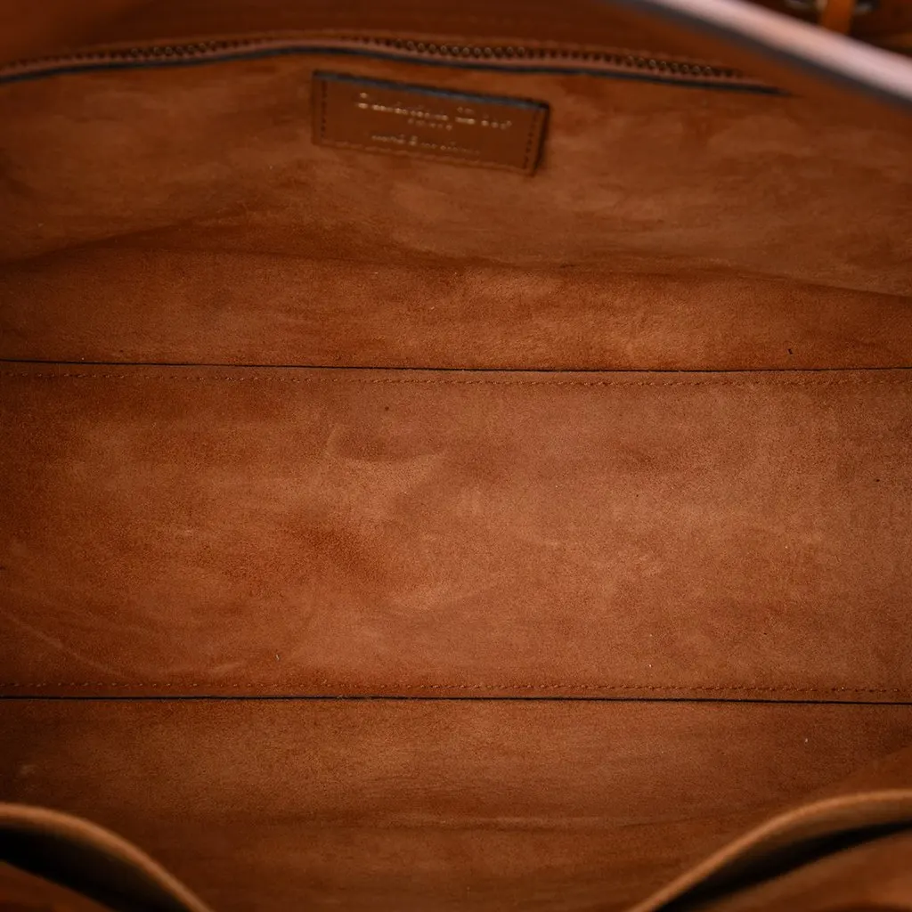 Dior Large Ultra Matte Calfskin Cannage Embossed Lady Dior Brown Leather Good - Model View