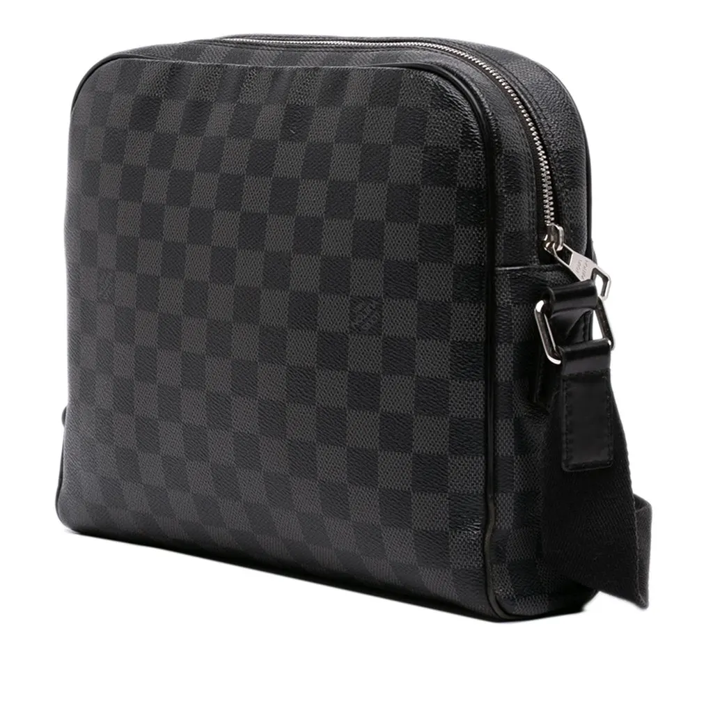 Louis Vuitton Damier Graphite Dayton Reporter PM Black Good - Back View