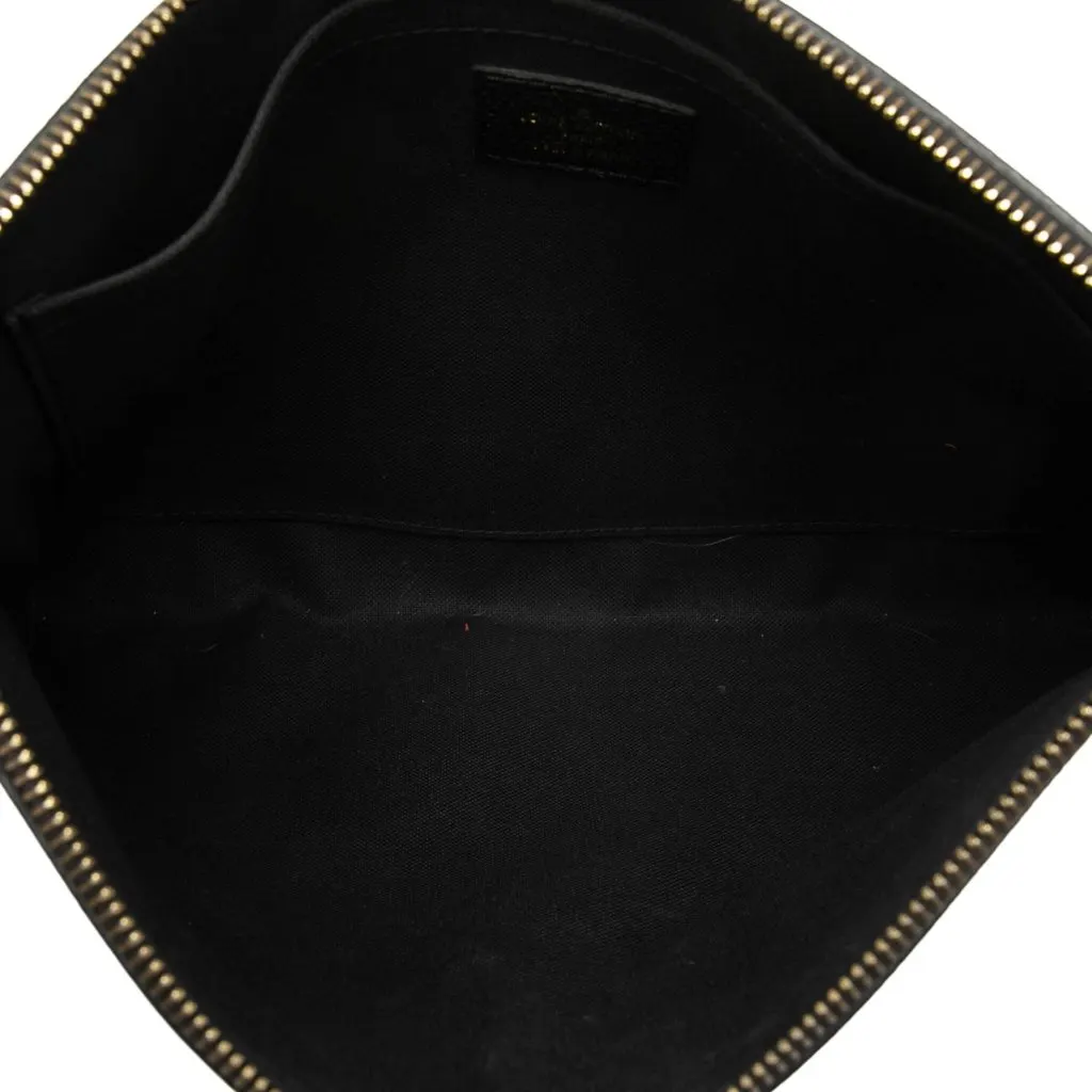 Louis Vuitton Monogram Empreinte Daily Pouch Black Leather Very good - Model View