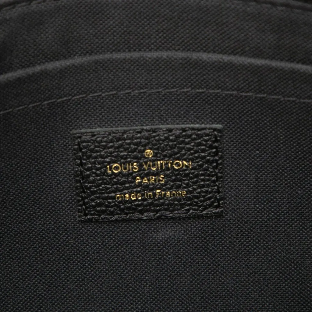 Louis Vuitton Monogram Empreinte Daily Pouch Black Leather Very good - Box View