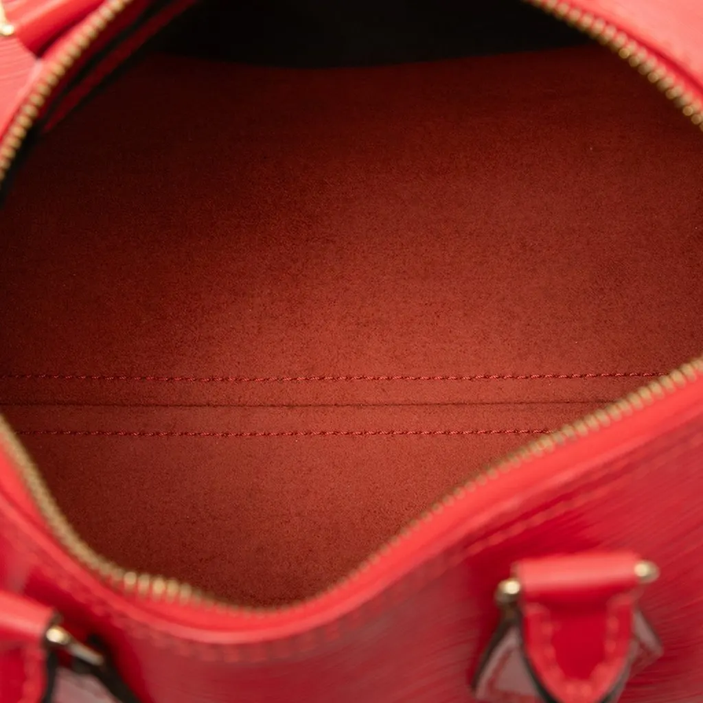 Louis Vuitton Epi Speedy 25 Red Leather Very good - Model View
