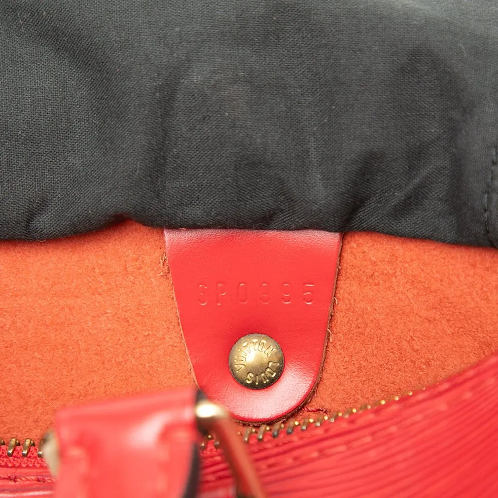 Louis Vuitton Epi Speedy 25 Red Leather Very good - Box View