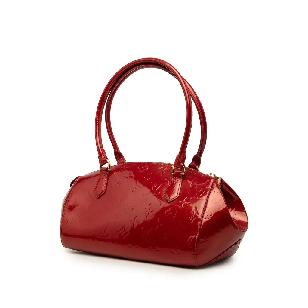Louis Vuitton Monogram Vernis Sherwood PM Red Leather Very good - Back View