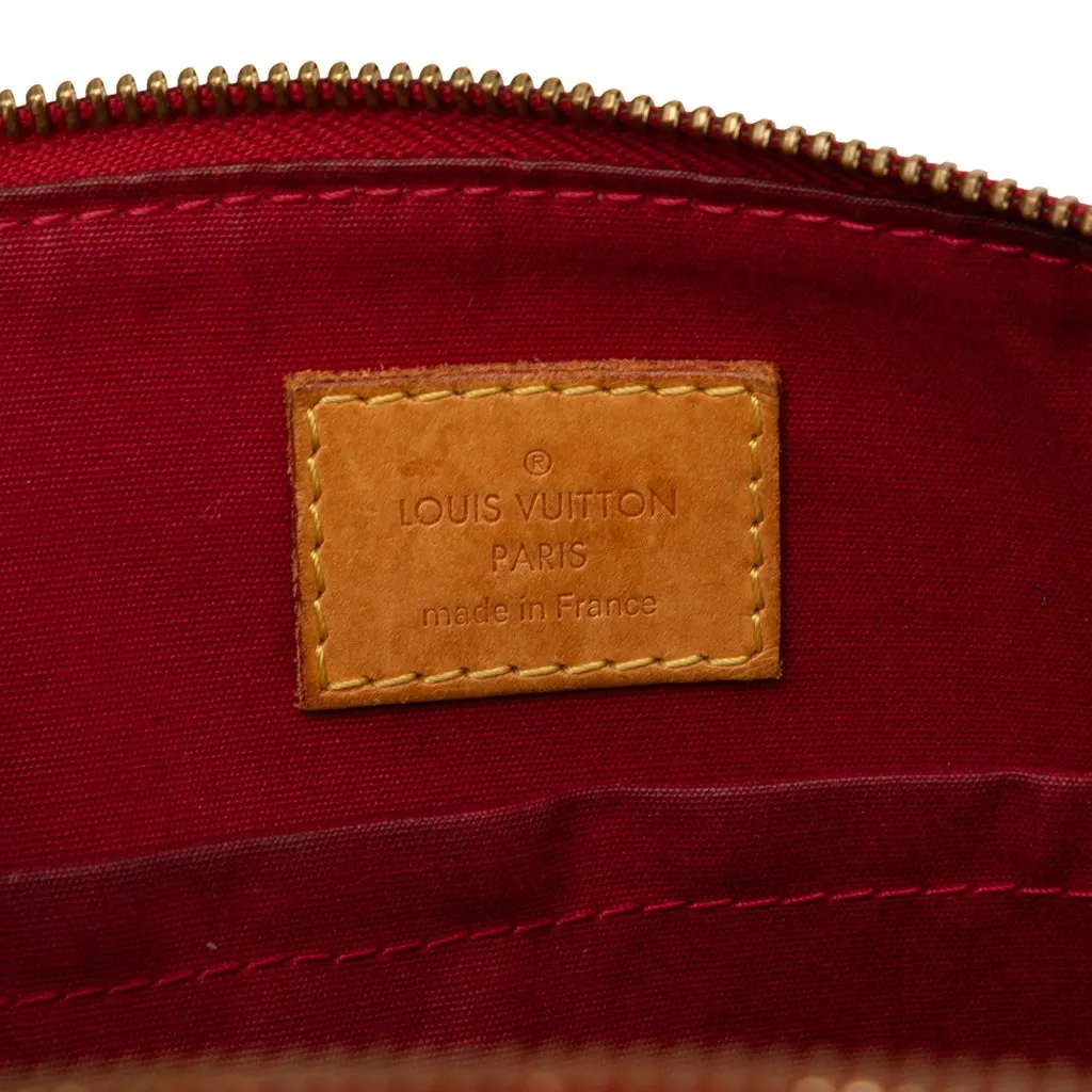 Louis Vuitton Monogram Vernis Sherwood PM Red Leather Very good - Box View