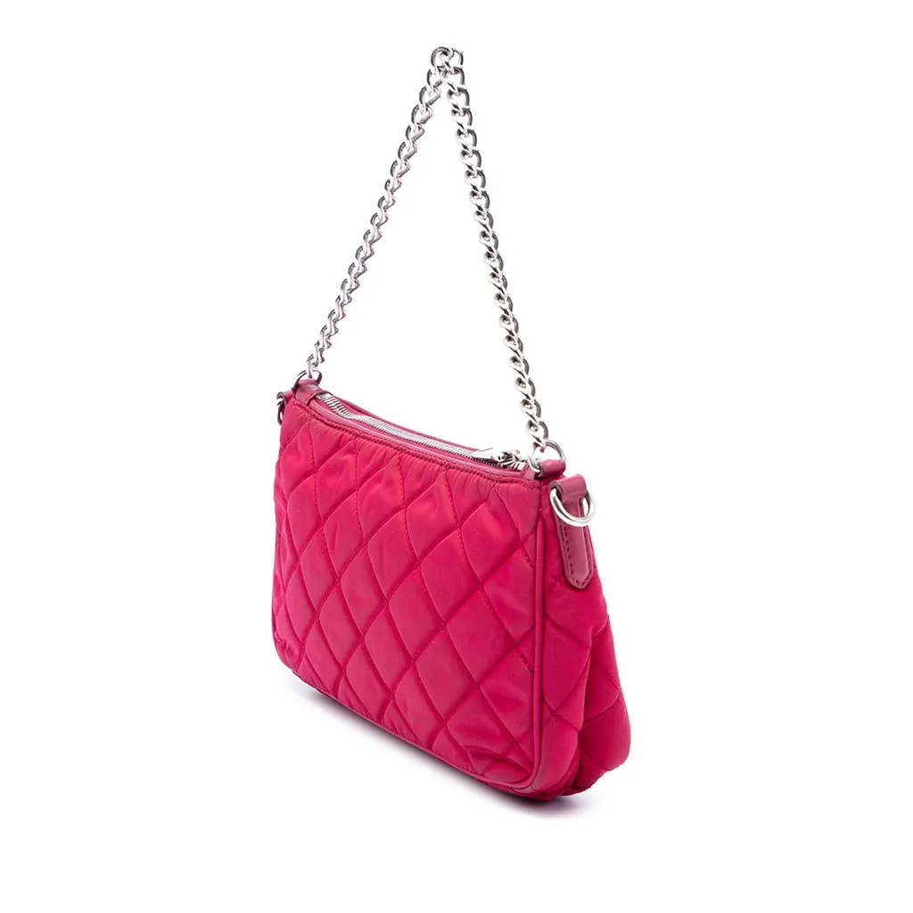 Prada Impuntu Tessuto Satchel Pink Very good - Back View