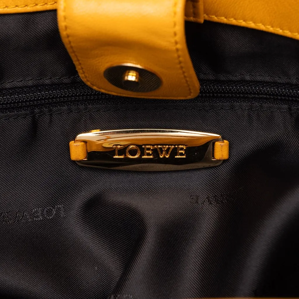 Loewe Nappa Anagram Tote Yellow Leather Good - Box View