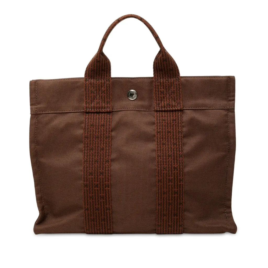 Hermès Canvas Herline PM Brown Very good - Front View