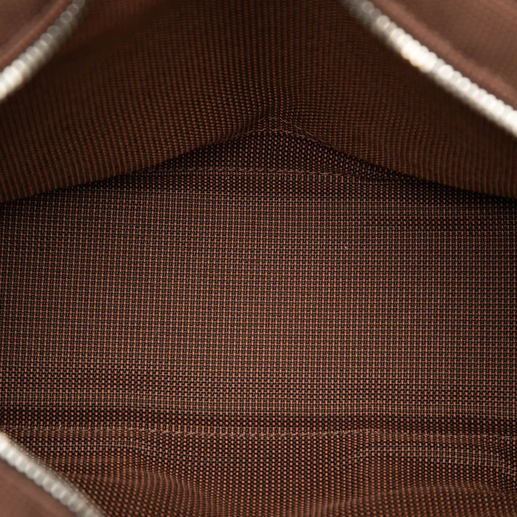 Hermès Canvas Herline PM Brown Very good - Model View