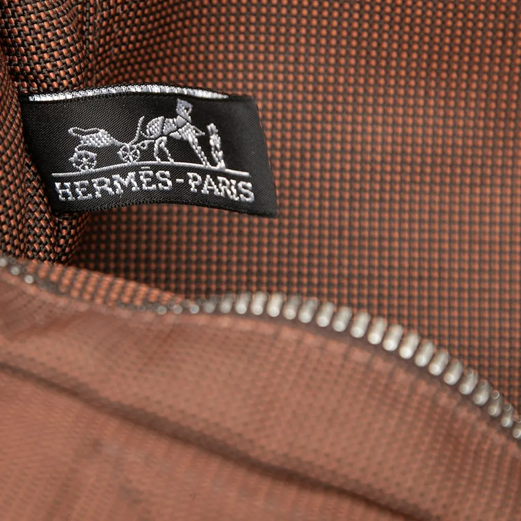 Hermès Canvas Herline PM Brown Very good - Box View