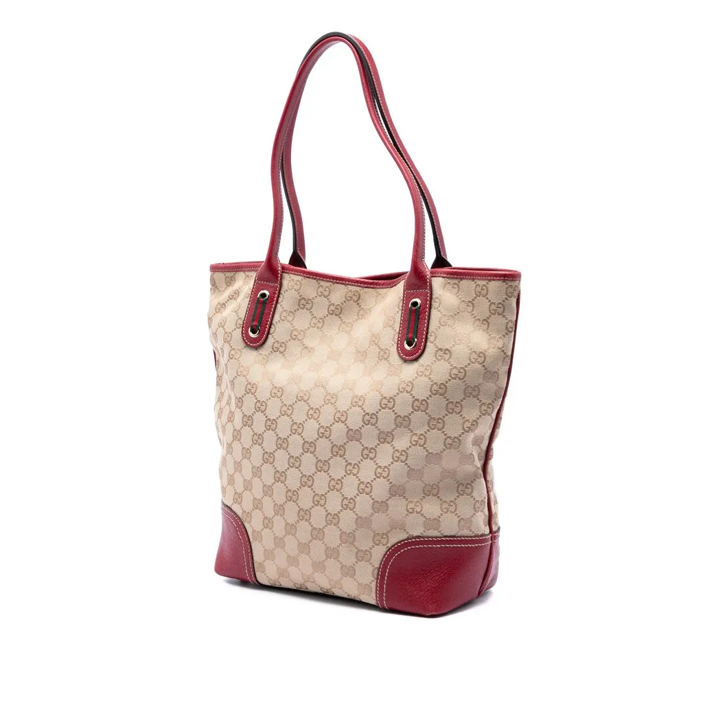 Gucci GG Canvas Princy Tote Beige Very good - Back View