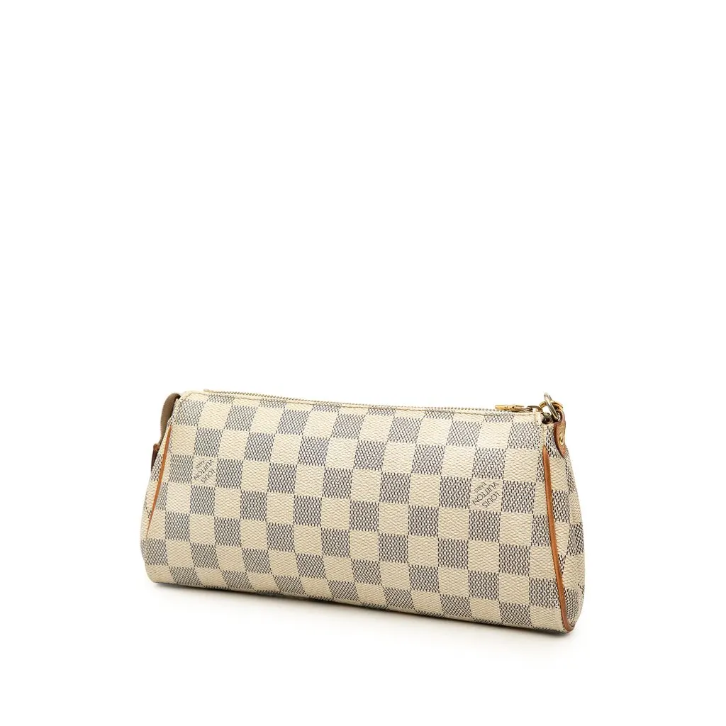 Louis Vuitton Damier Azur Eva White Canvas Good - Back View