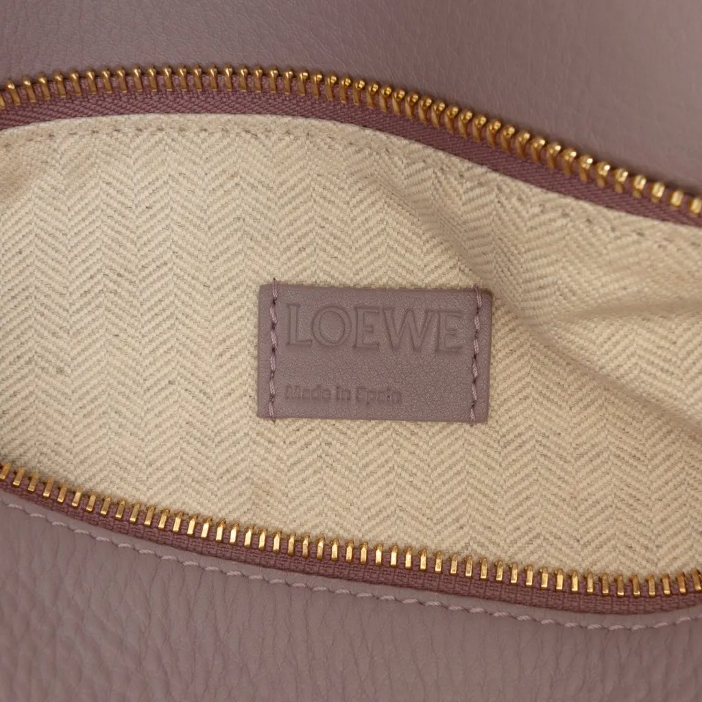 Loewe Small Calfskin Puzzle Edge Satchel Purple Leather Very good - Box View