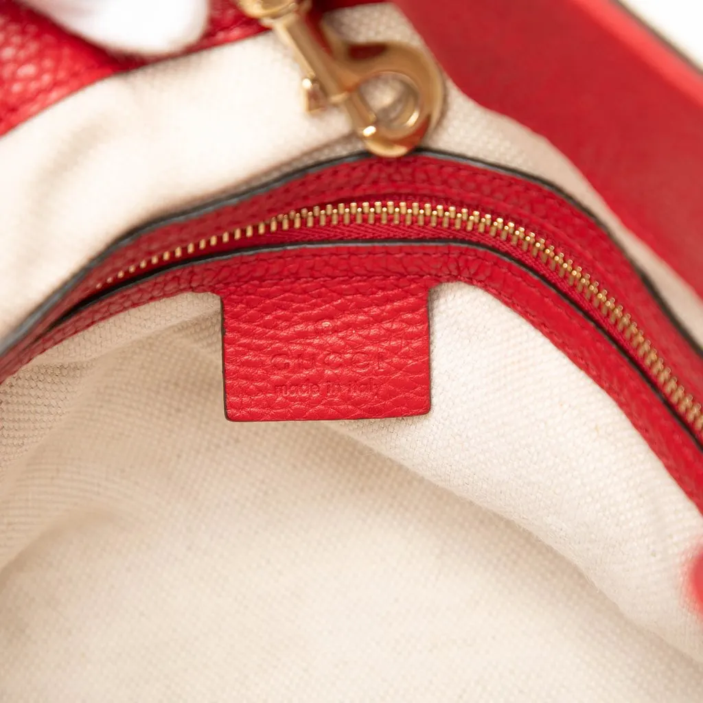 Gucci Medium Calfskin Soho Chain Tote Red Leather Very good - Box View