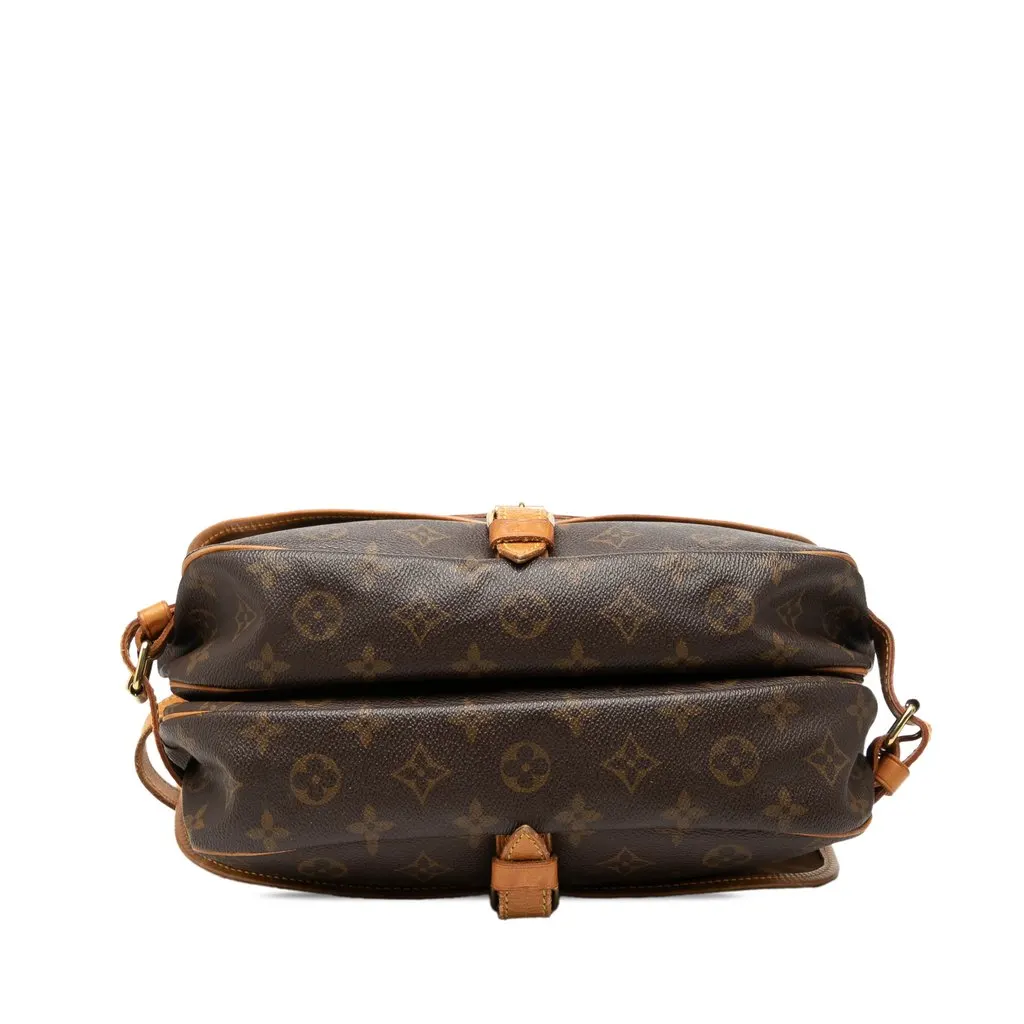 Louis Vuitton Monogram Saumur 25 Brown Canvas Good - Inside View