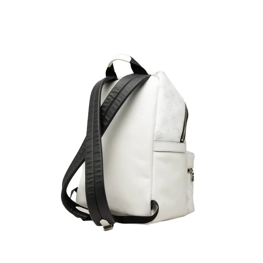 Louis Vuitton Monogram Taigarama Discovery Backpack White Canvas Very good - Back View
