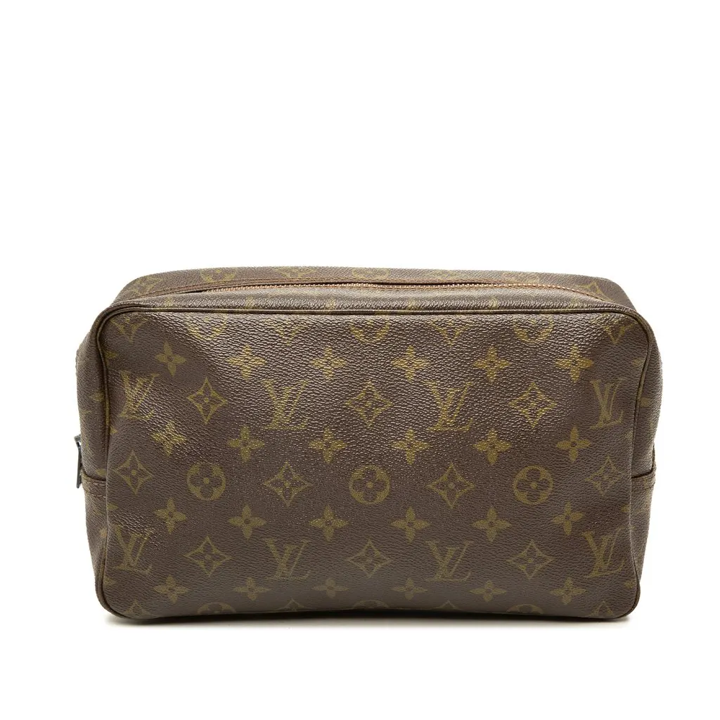 Louis Vuitton Monogram Trousse Toilette 28 Brown Canvas Very good - Front View