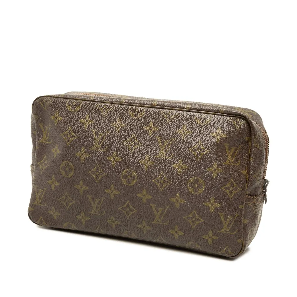 Louis Vuitton Monogram Trousse Toilette 28 Brown Canvas Very good - Back View