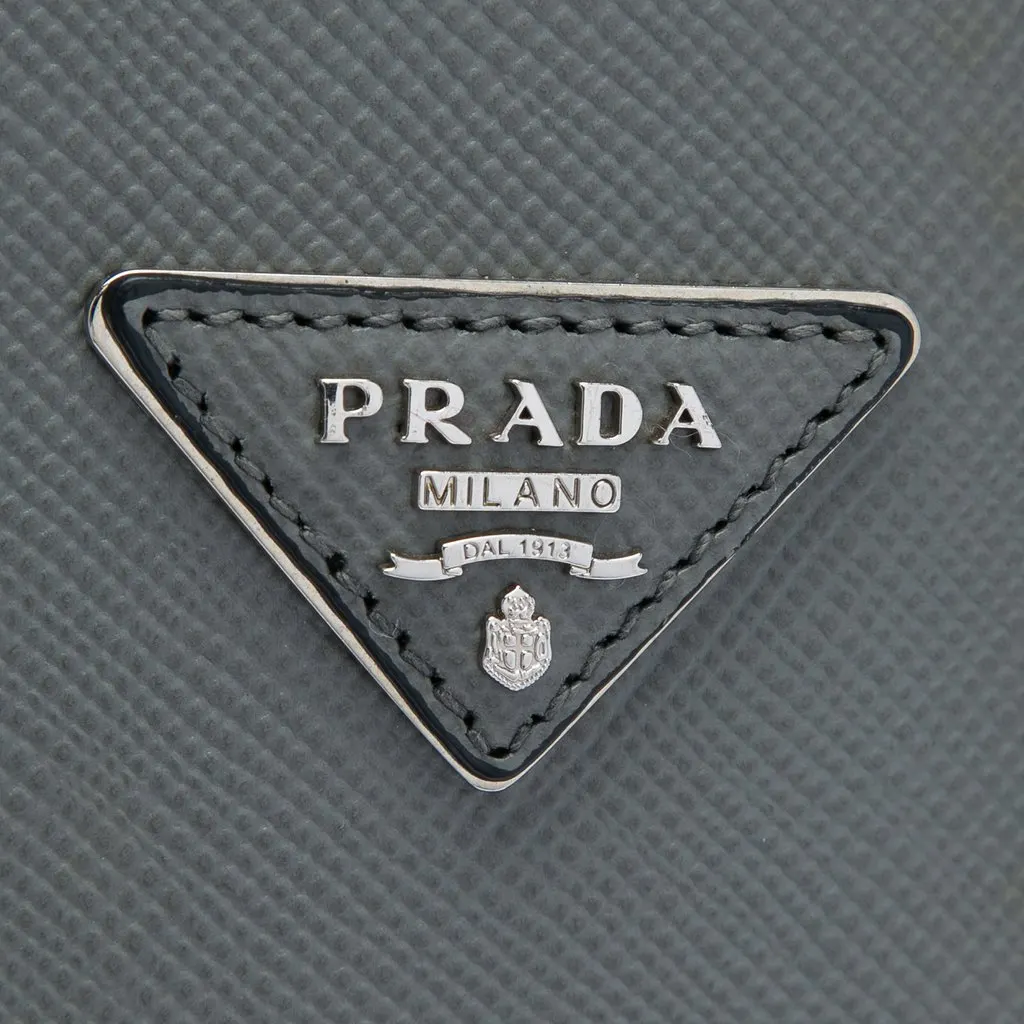 Prada Medium Saffiano Cuir Double Satchel MultiColor Leather Good - Box View