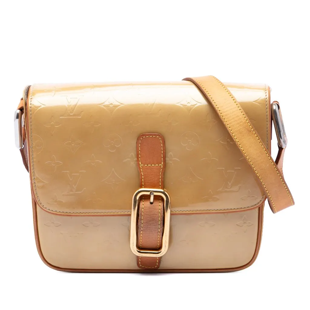 Louis Vuitton Monogram Vernis Christie GM Brown Leather Very good - Front View