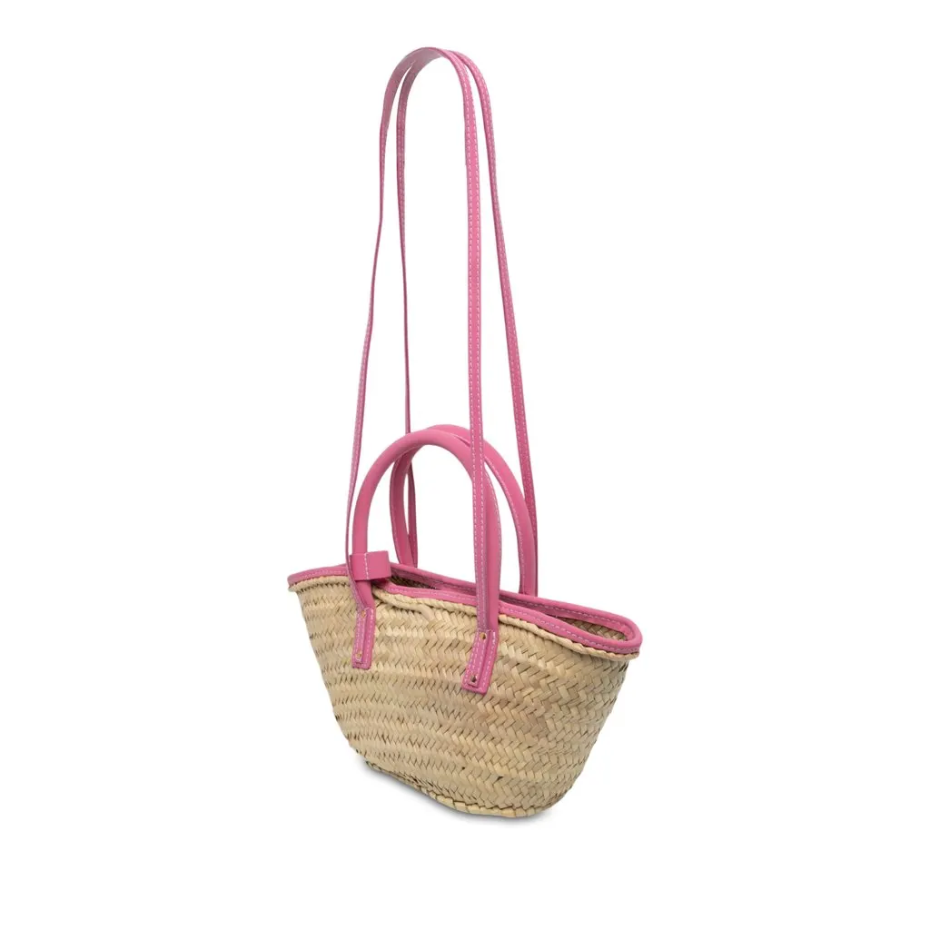 Jacquemus Le Panier Soleil Satchel Beige Rattan Very good - Back View