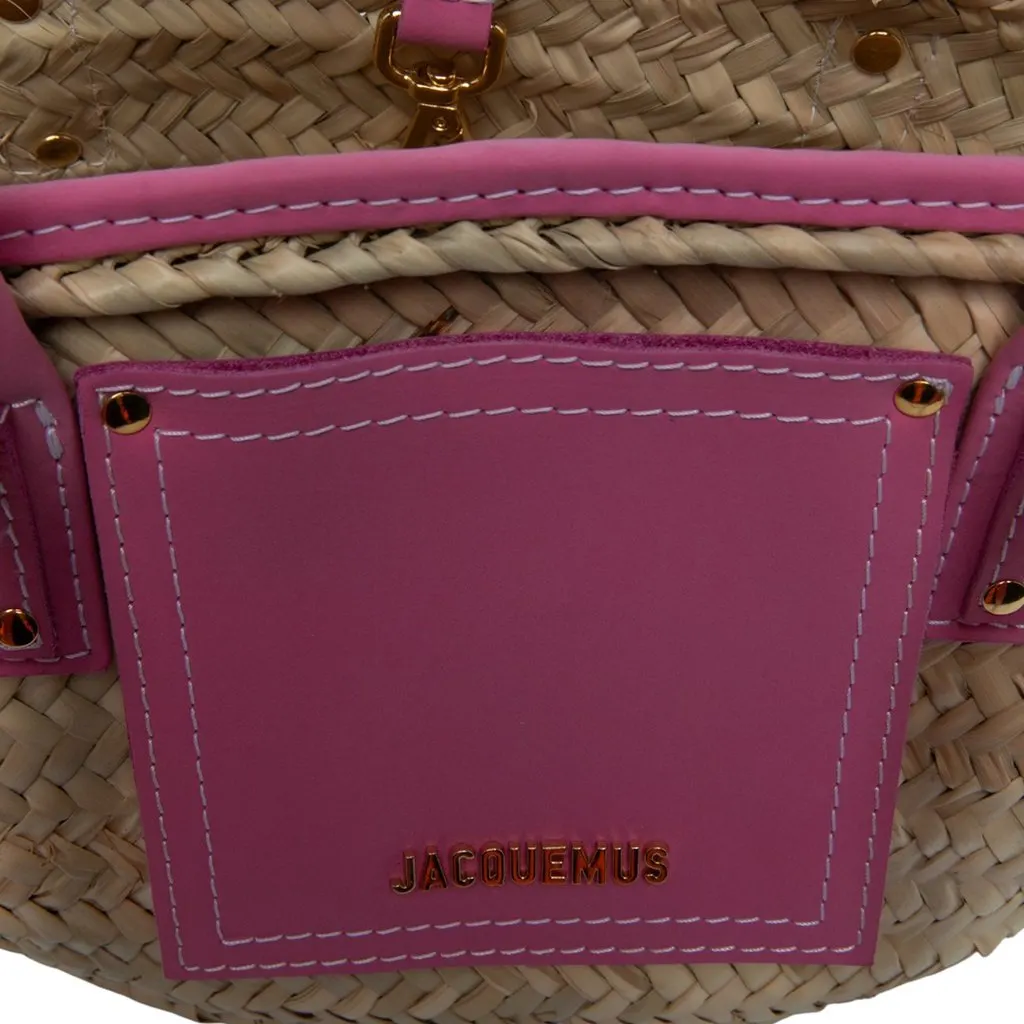 Jacquemus Le Panier Soleil Satchel Beige Rattan Very good - Box View