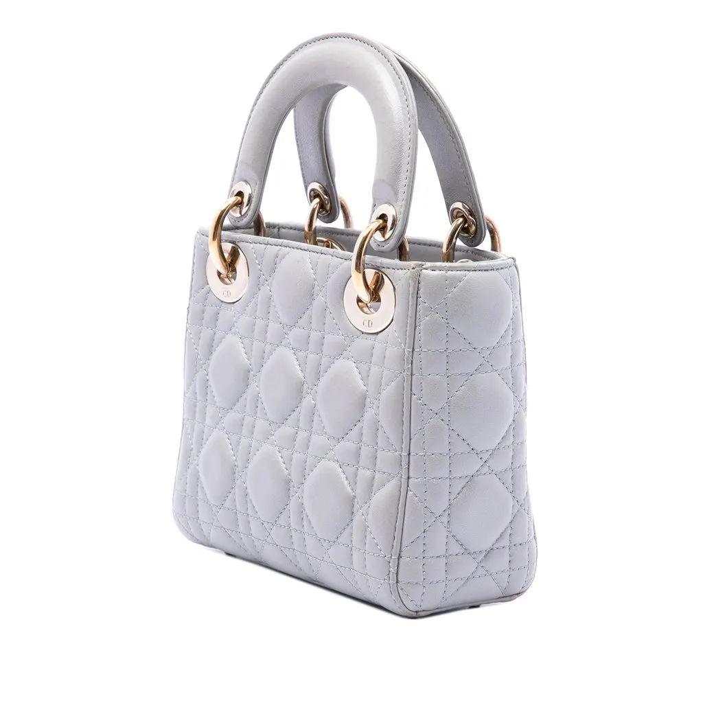 Dior Mini Lambskin Cannage Lady Dior MultiColor Leather Very good - Back View
