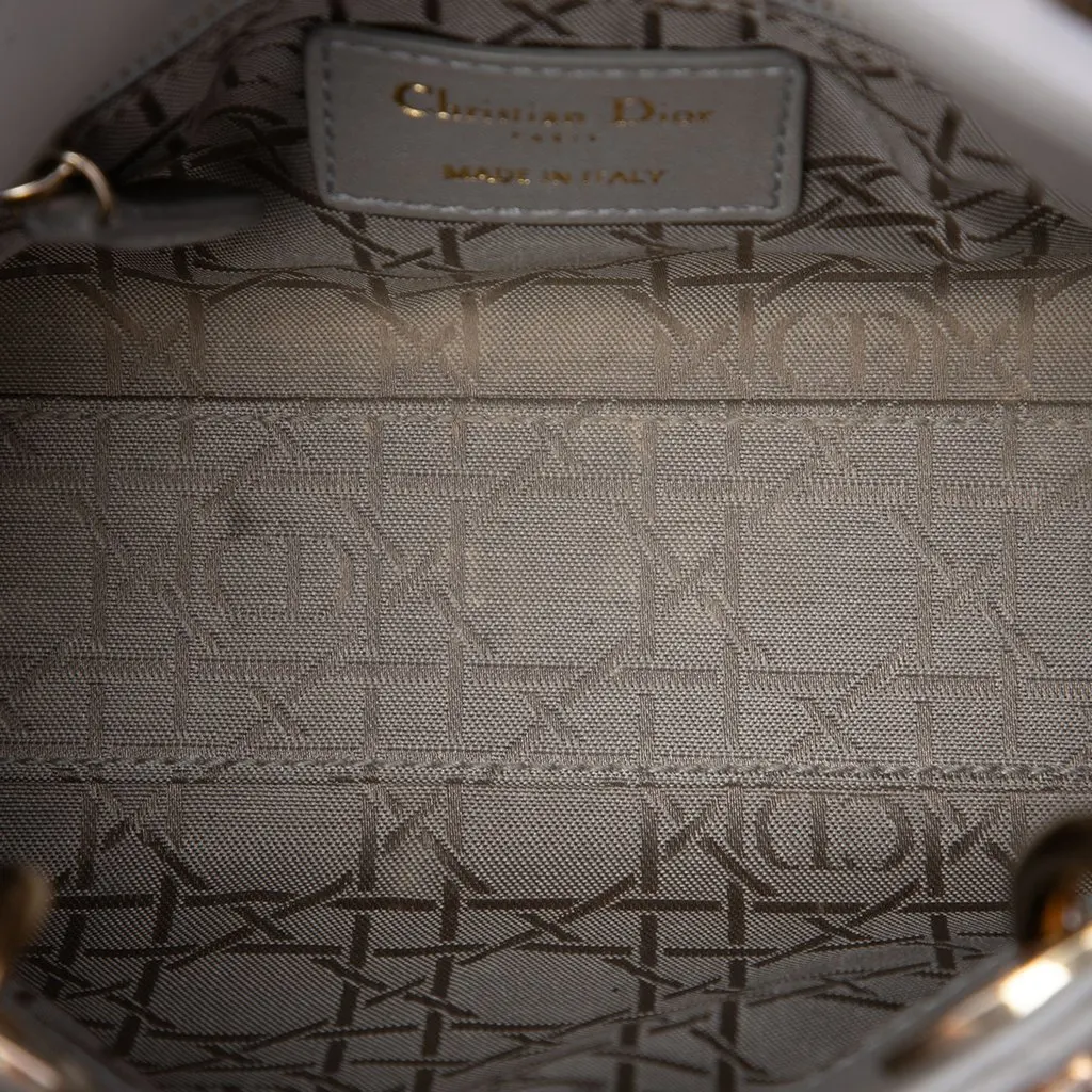 Dior Mini Lambskin Cannage Lady Dior MultiColor Leather Very good - Model View