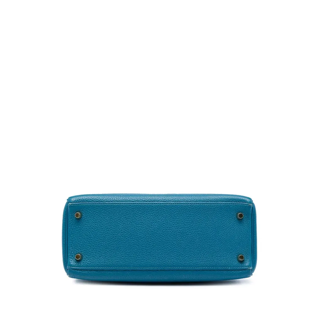 Hermès Togo Kelly II Retourne 28 Blue Leather Very good - Inside View