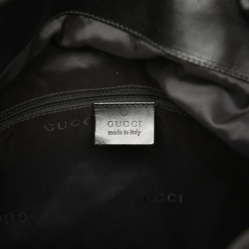 Gucci Nylon Bamboo Satchel Black Polyamide Very good - Box View
