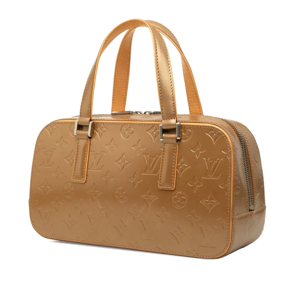 Louis Vuitton Monogram Mat Shelton Gold Leather Good - Back View