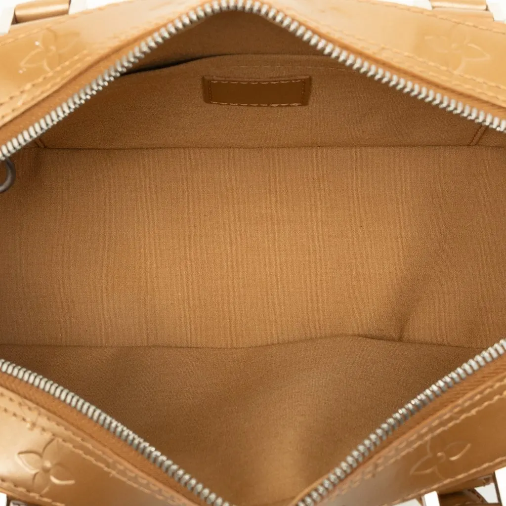 Louis Vuitton Monogram Mat Shelton Gold Leather Good - Model View