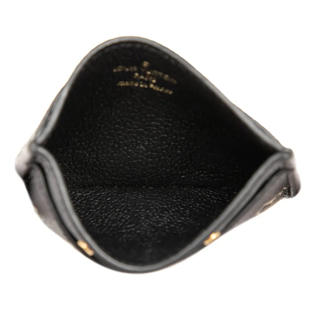 Louis Vuitton Bicolor Monogram Empreinte Card Holder Black Leather Very good - Model View