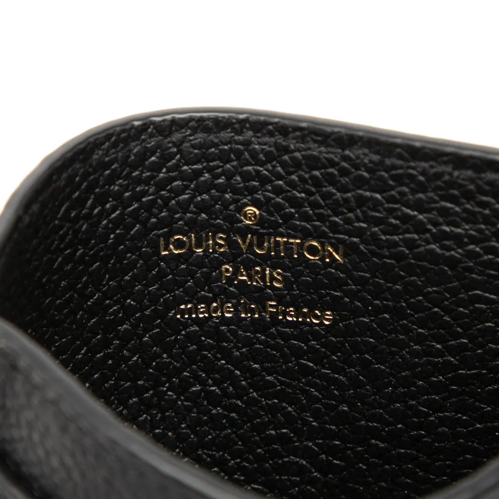 Louis Vuitton Bicolor Monogram Empreinte Card Holder Black Leather Very good - Box View