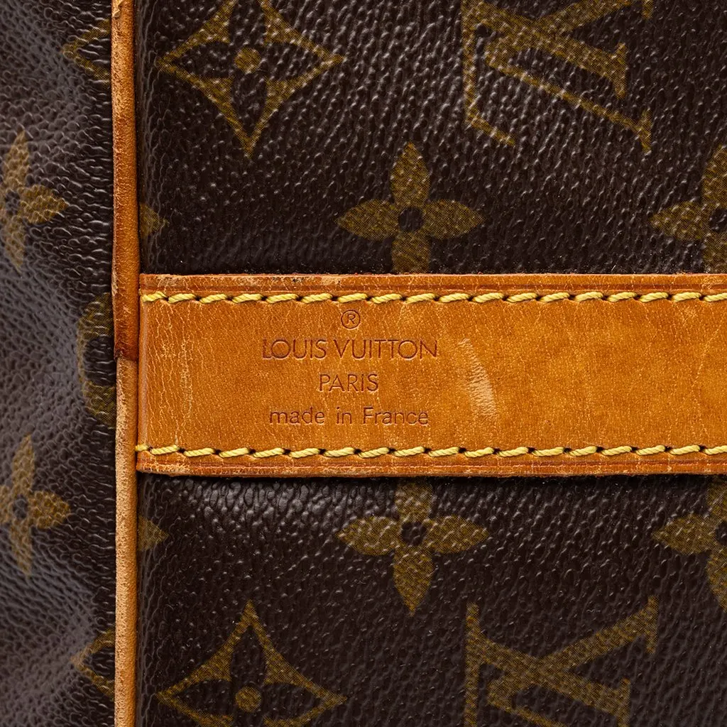 Louis Vuitton Monogram Keepall Bandouliere 45 Brown Canvas Good - Box View