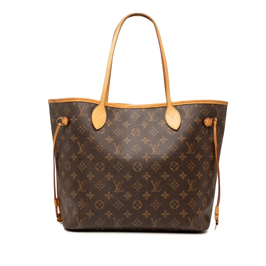 Louis Vuitton Monogram Neverfull MM Brown Very good - Front View