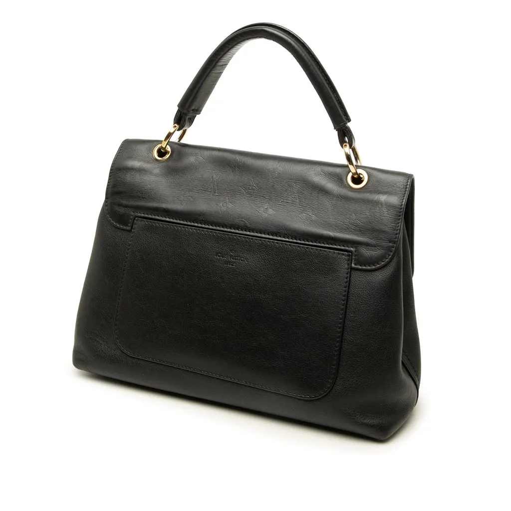 Louis Vuitton Monogram Very One Handle Black Leather Good - Back View