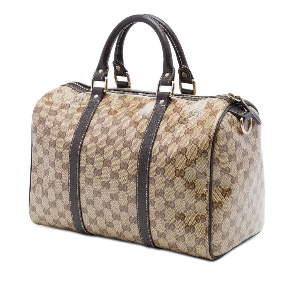Gucci Medium GG Crystal Joy Boston Bag Beige Very good - Back View