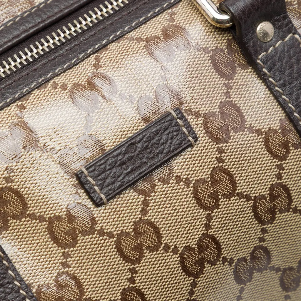 Gucci Medium GG Crystal Joy Boston Bag Beige Very good - Box View