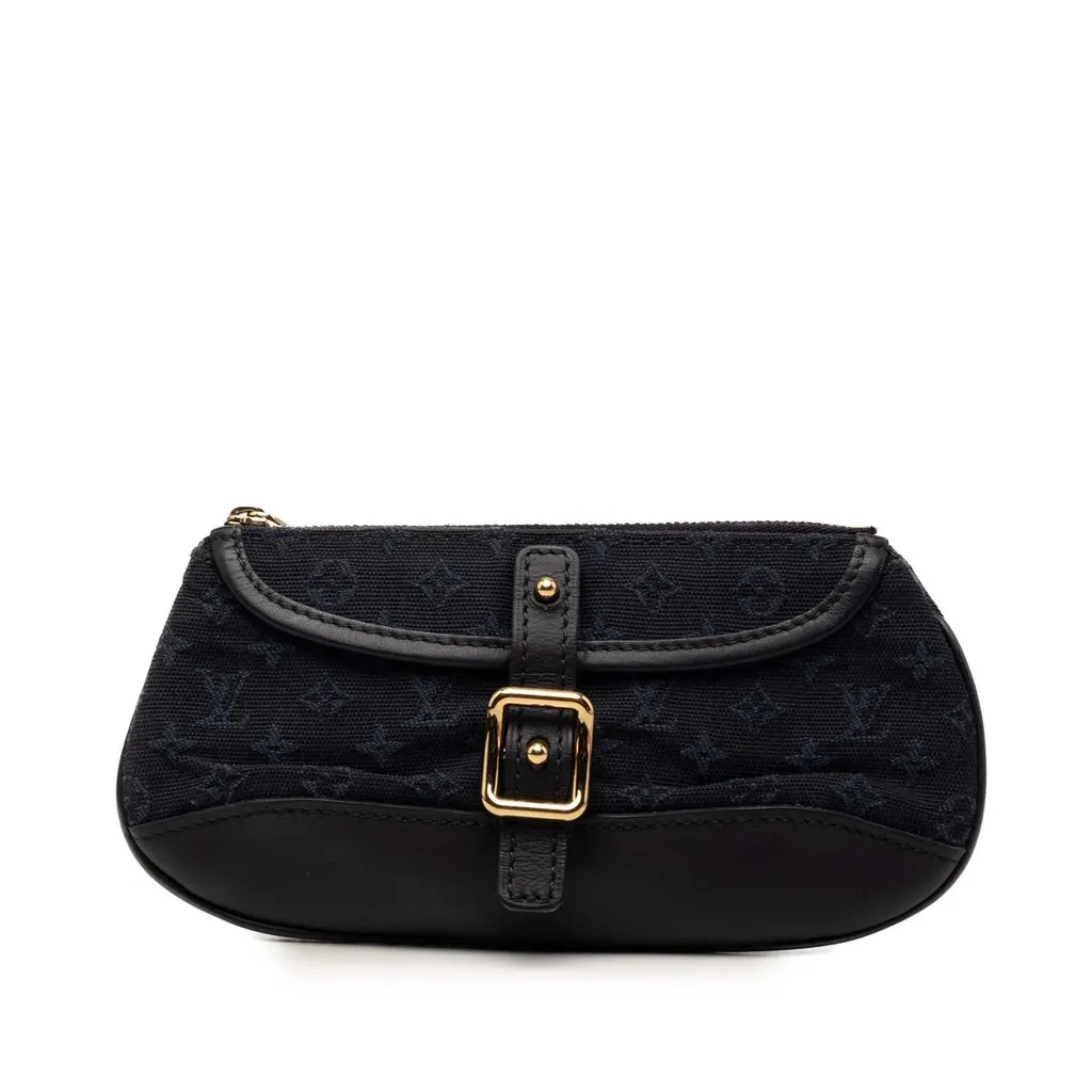 Louis Vuitton Monogram Mini Lin Anne Sophie Pouch Blue Very good - Front View
