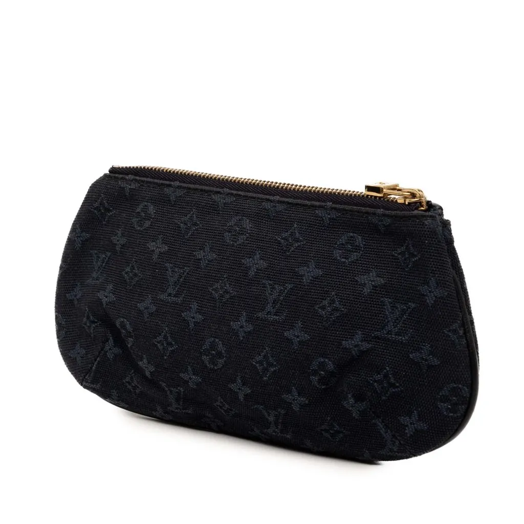 Louis Vuitton Monogram Mini Lin Anne Sophie Pouch Blue Very good - Back View