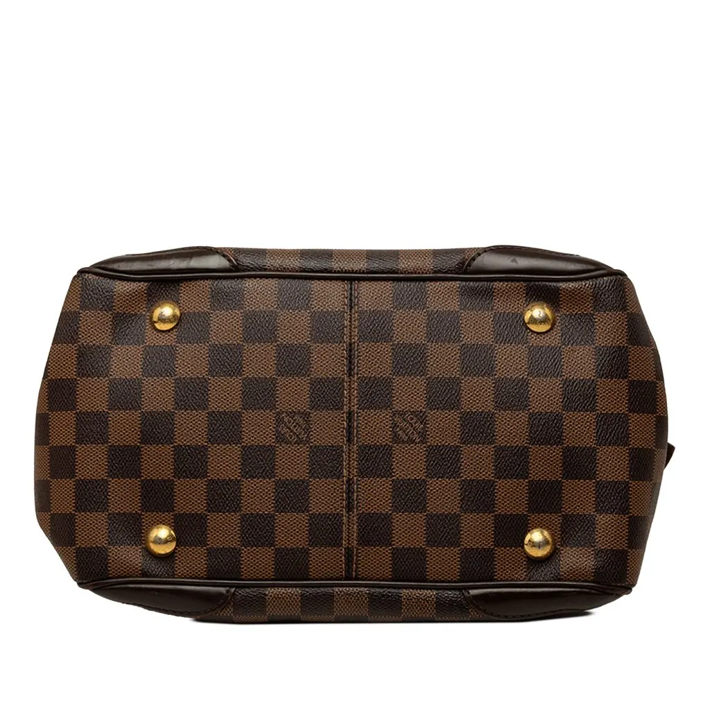 Louis Vuitton Damier Ebene Verona PM Brown Canvas Good - Inside View