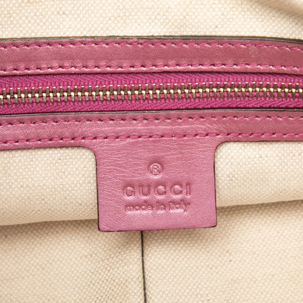 Gucci GG Canvas Heart Bit Satchel Beige Very good - Box View