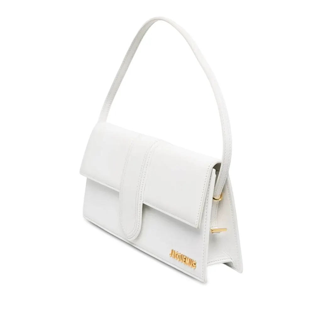Jacquemus Calfskin Le Bambino Long White Leather Very good - Back View