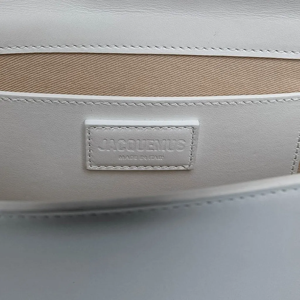 Jacquemus Calfskin Le Bambino Long White Leather Very good - Box View