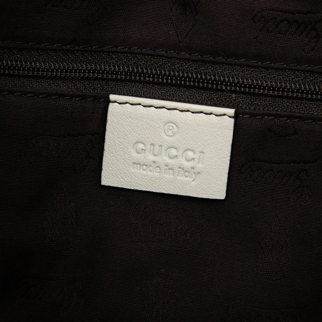 Gucci Guccissima Sukey Shoulder Bag White Leather Very good - Box View