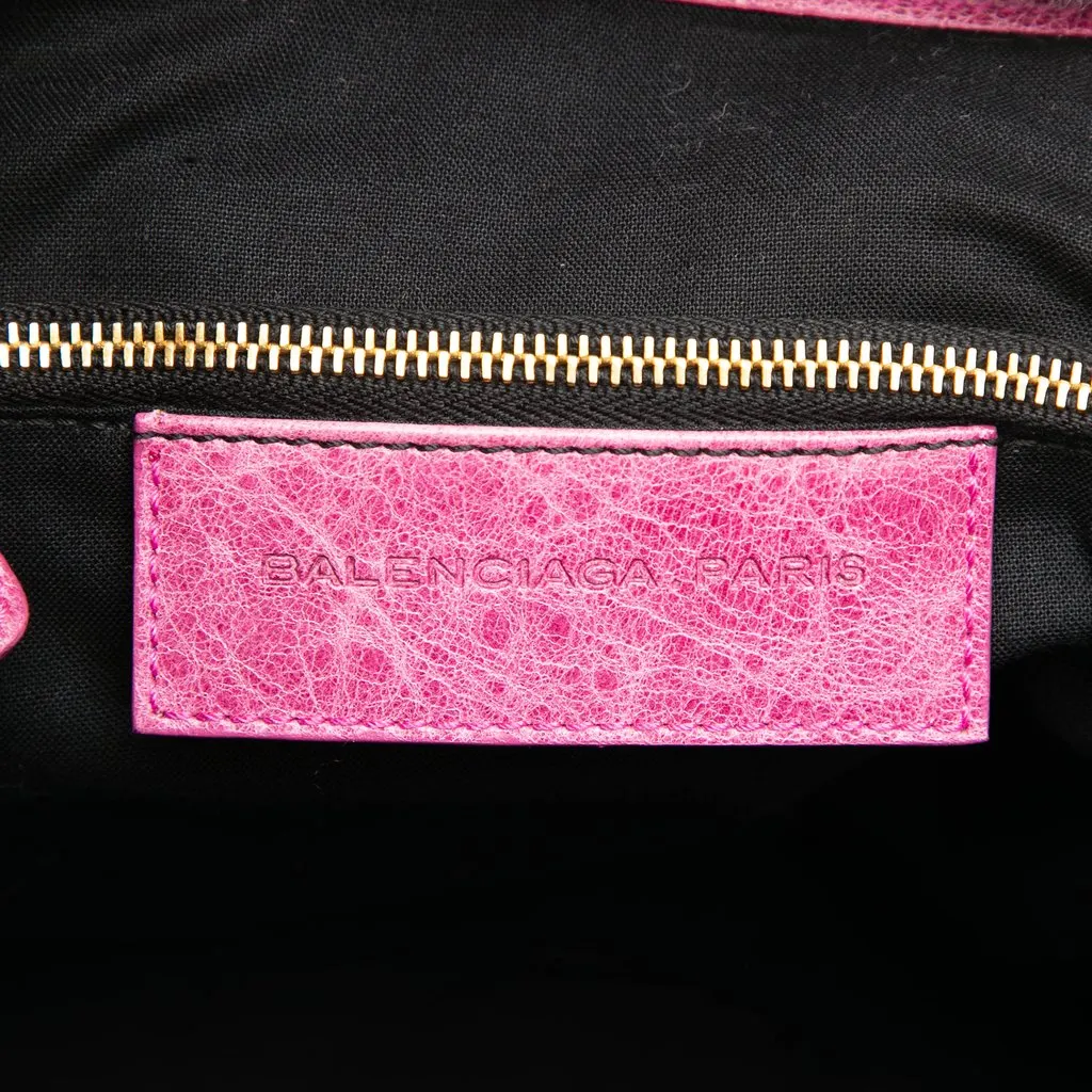 Balenciaga Lambskin Motocross Giant 21 Work Bag Pink Leather Good - Box View