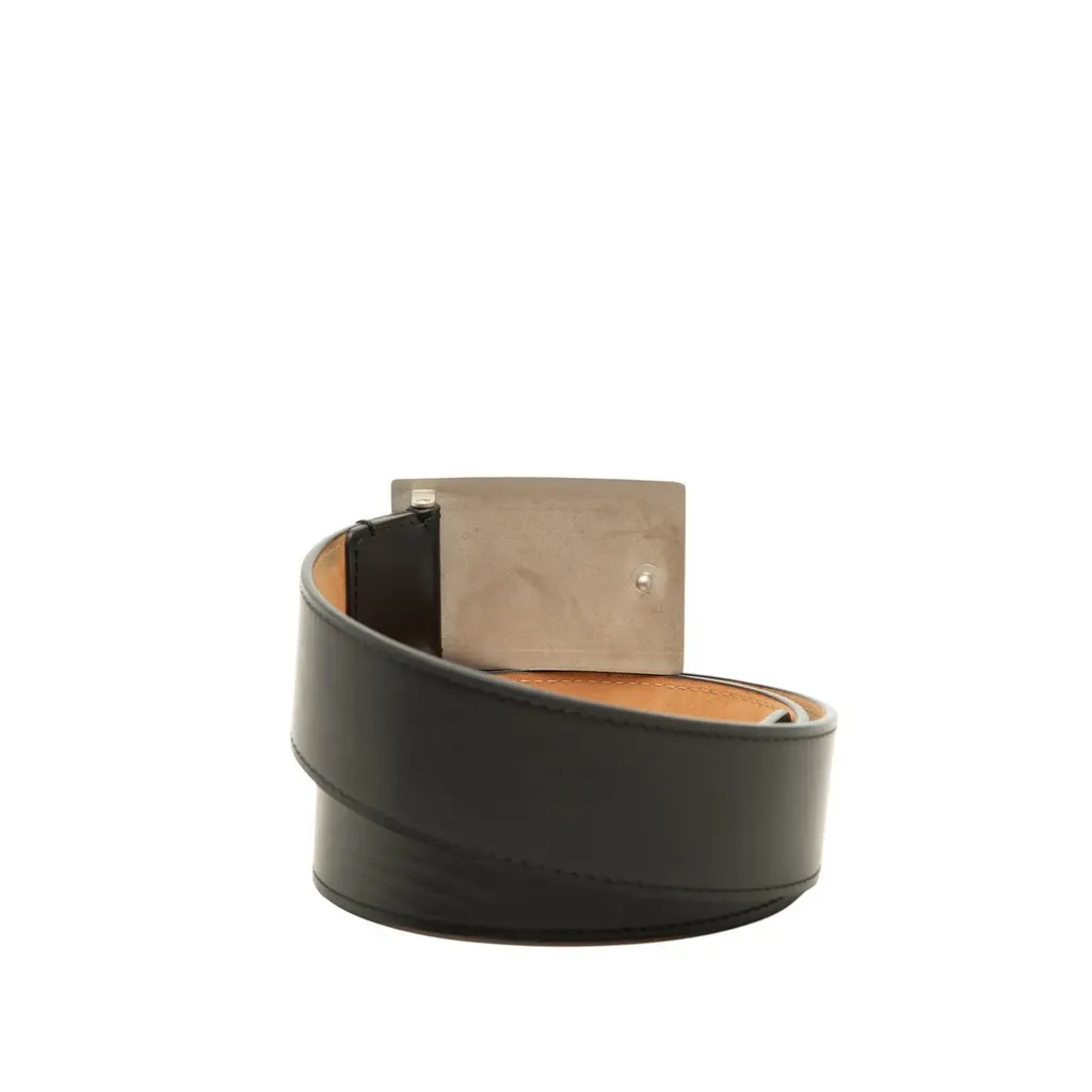 Louis Vuitton Leather Travelling Requisites Belt Black Leather Very good - Inside View