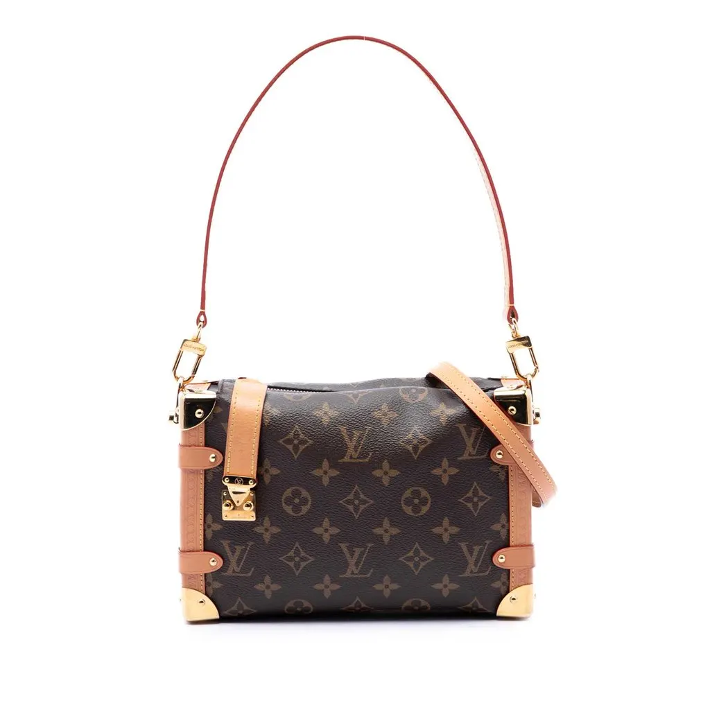 Louis Vuitton Monogram Side Trunk MM Brown Very good - Front View